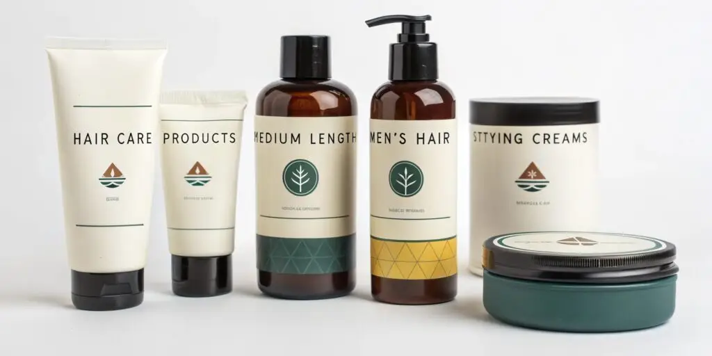Produits essentiels pour l’entretien des cheveux chez l’homme moderne Produits recommandés pour entretenir les cheveux des hommes — cire coiffante, shampoing fortifiant, spray texturisant, adaptés aux coupes modernes.